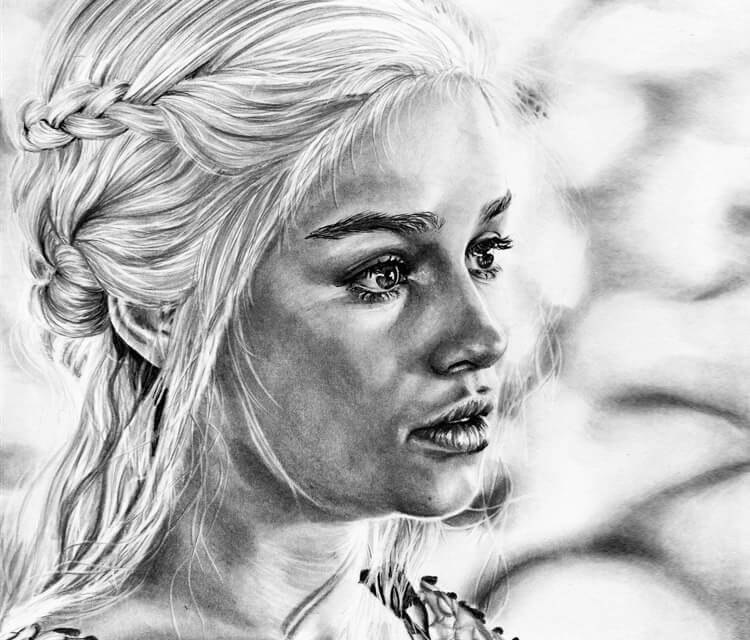 Daenerys Targaryen Drawing High-Quality
