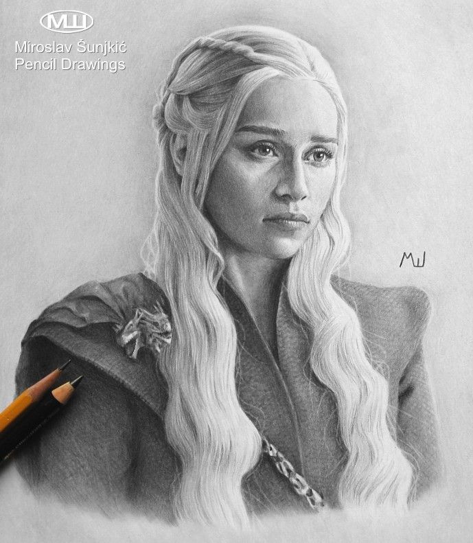 Daenerys Targaryen Drawing Sketch