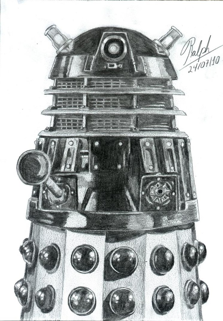 Dalek Drawing High-Quality