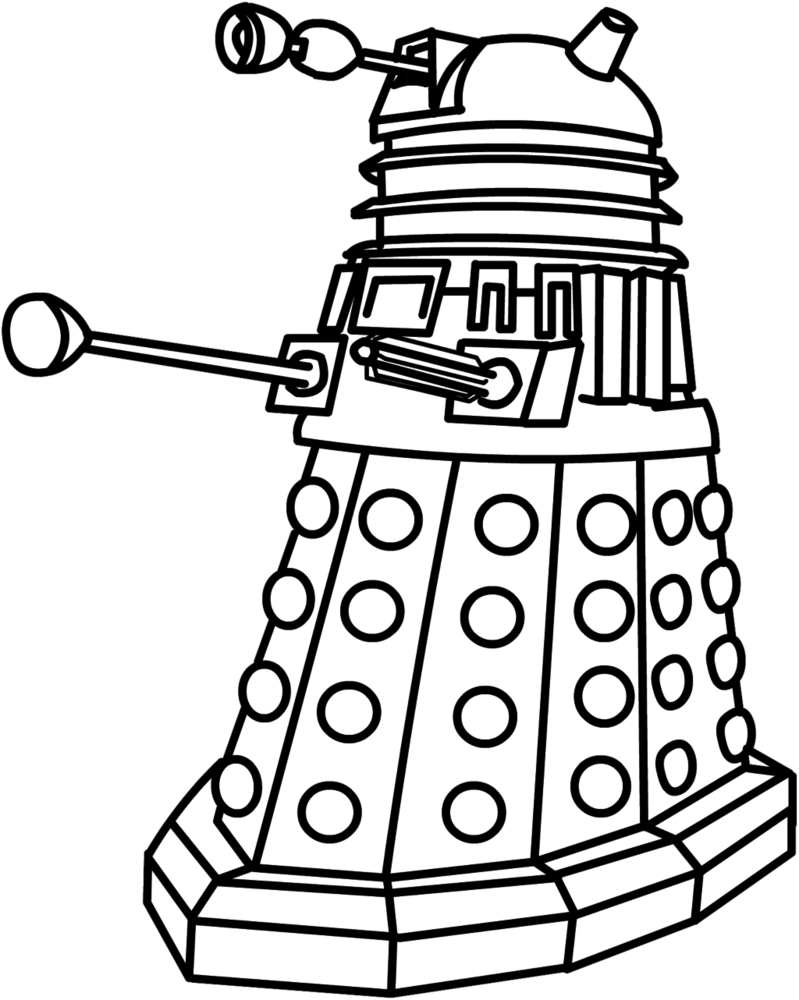 Dalek Drawing Sketch