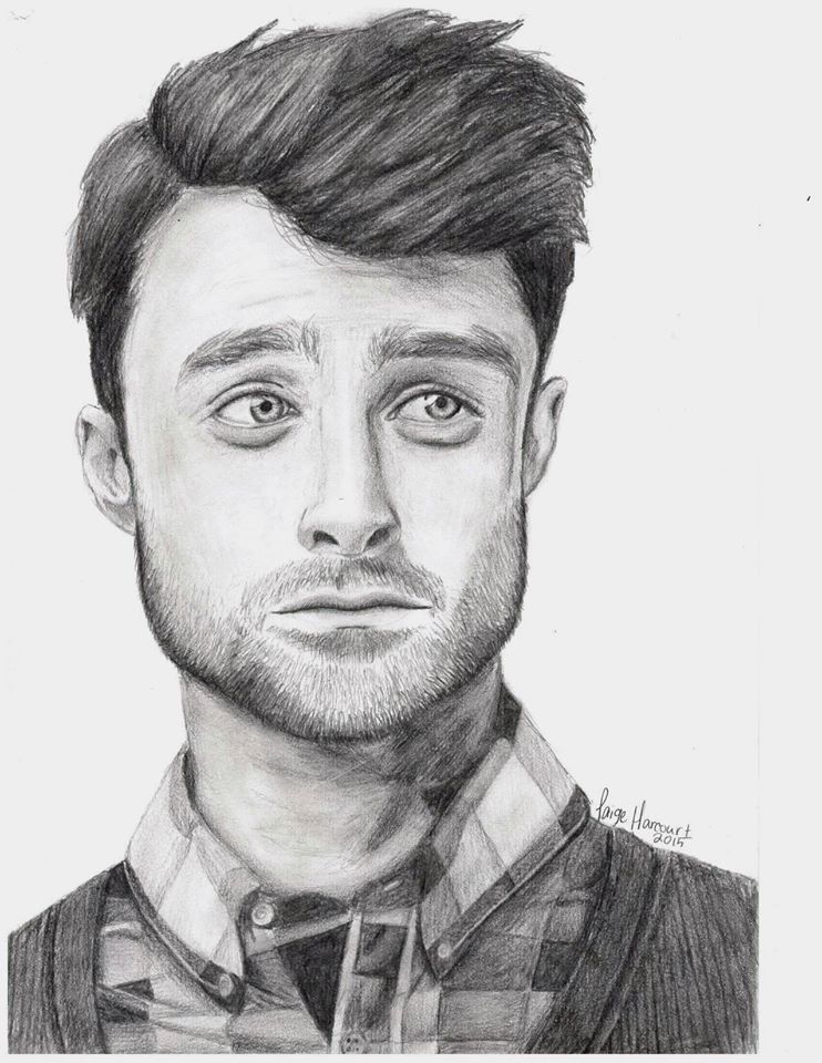 Daniel Radcliffe Drawing Beautiful Image