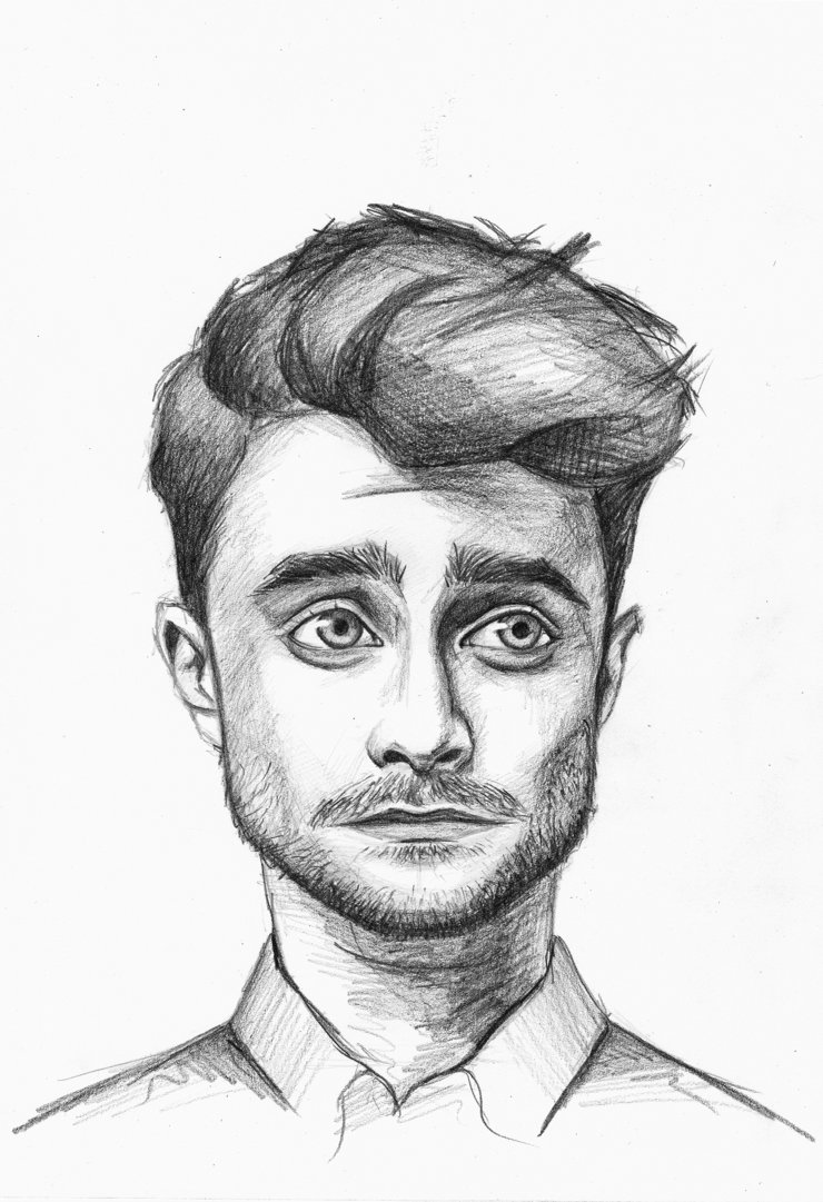 Daniel Radcliffe Drawing Realistic