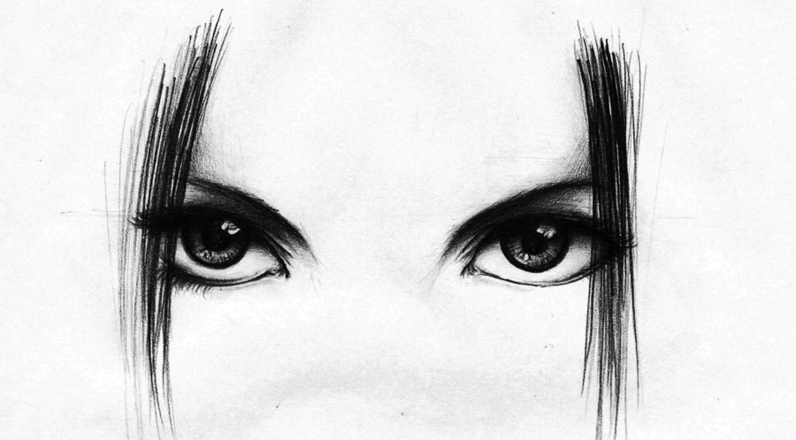 Dark Eyes Drawing Art