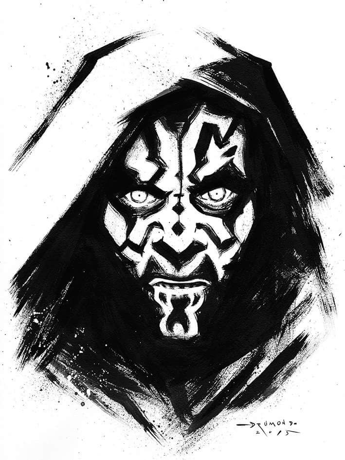 How to Draw Darth Maul from Star Wars  Really Easy Drawing Tutorial
