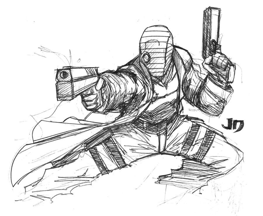 Deadshot Drawing Picture