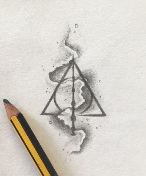 Deathly Hallows Drawing Art