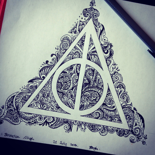 Deathly Hallows Drawing Beautiful Image