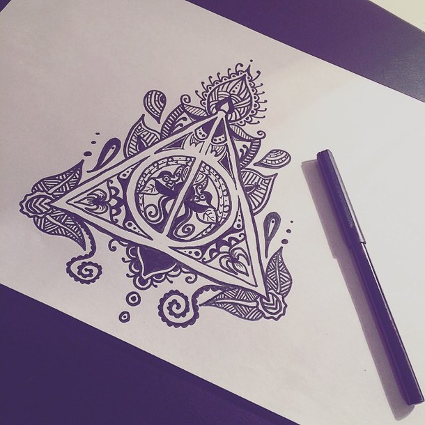 Deathly Hallows Drawing Pic