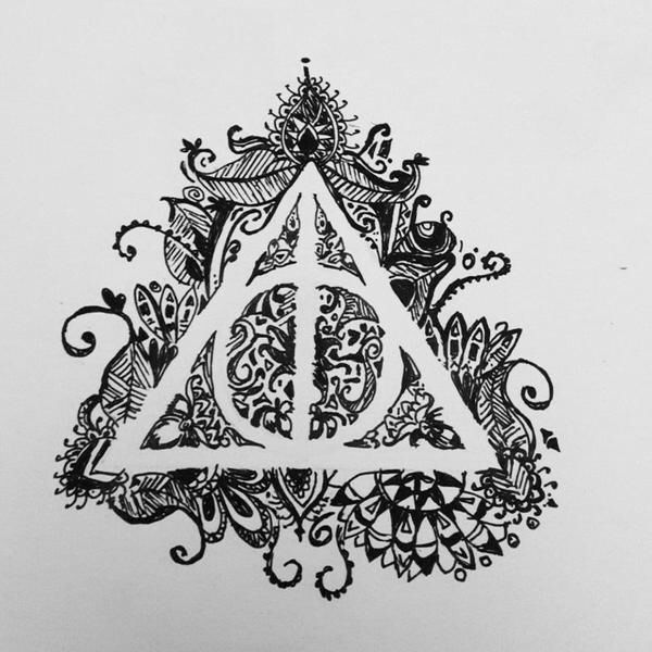 Deathly Hallows Drawing Realistic Drawing Skill