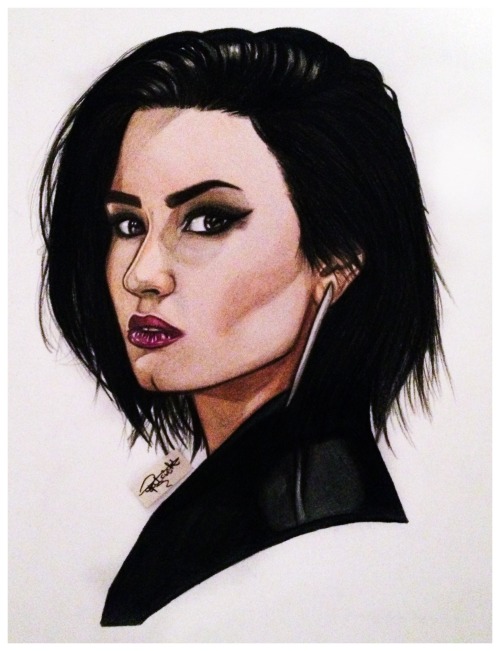 Demi Lovato Drawing Beautiful Art