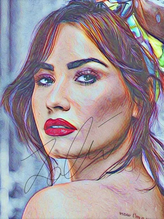 Demi Lovato Drawing Realistic