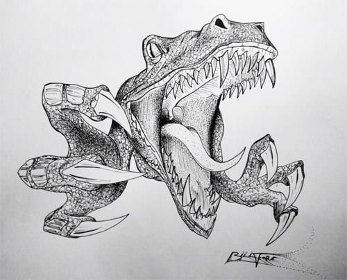 Dinosaur Drawing Realistic