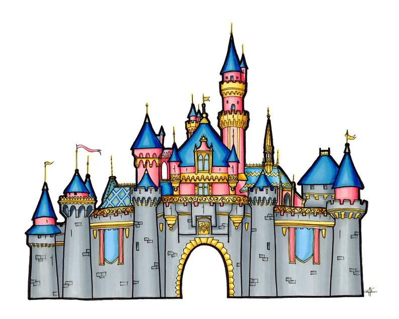 Disney Castle Drawing Pic