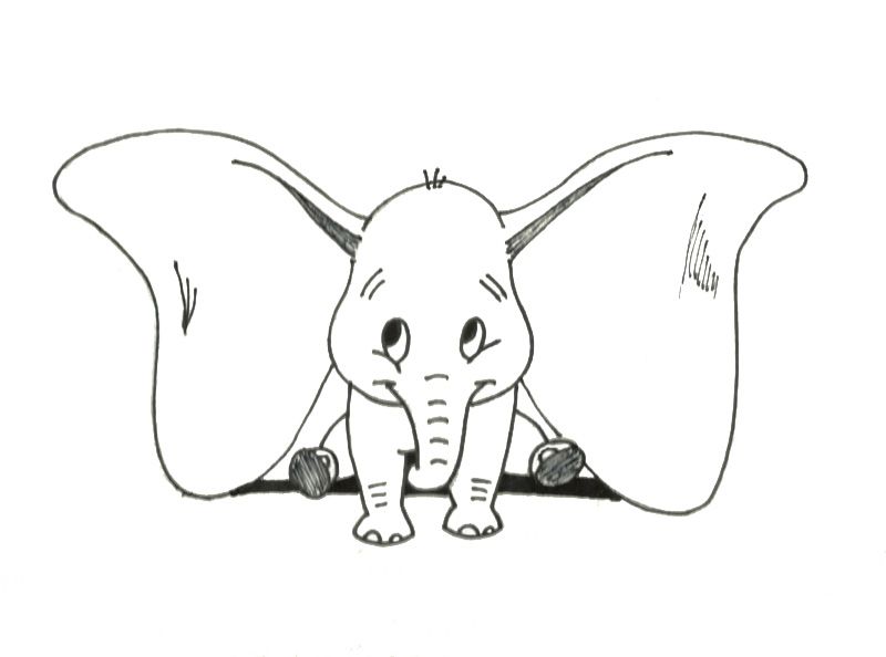 Disney Dumbo Drawing Image