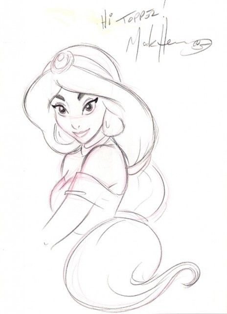 Disney Jasmine Drawing Photo