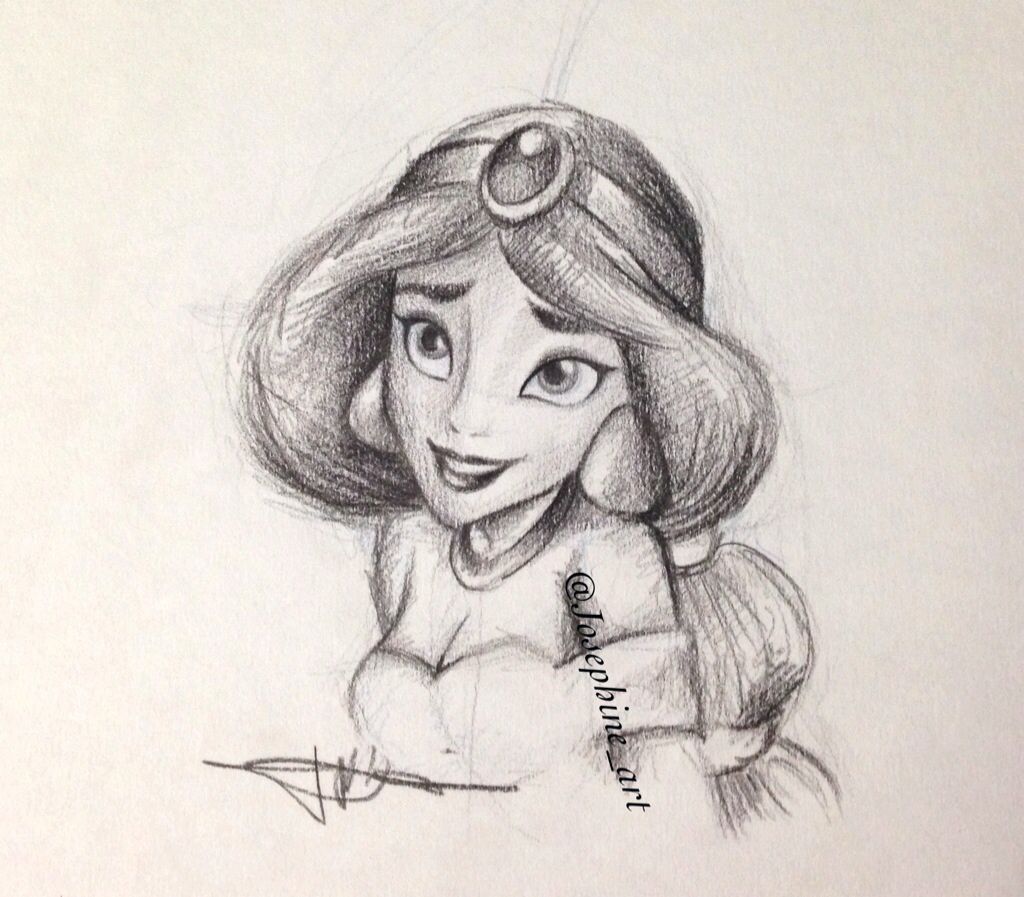 Disney Jasmine Drawing Realistic