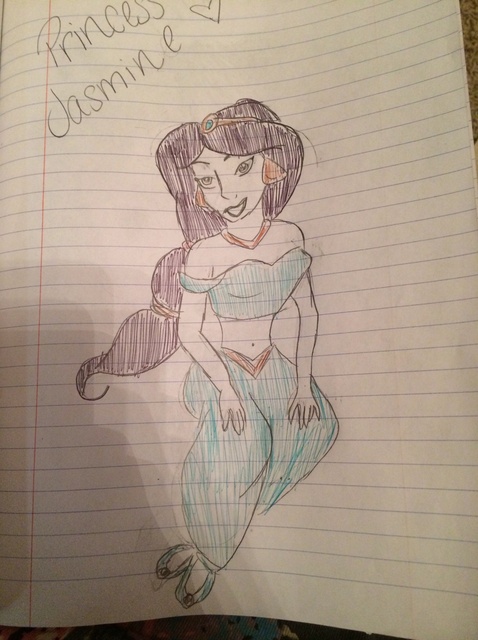 Disney Jasmine Drawing