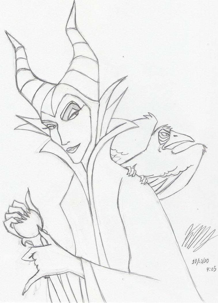 Disney Maleficent Drawing Photo