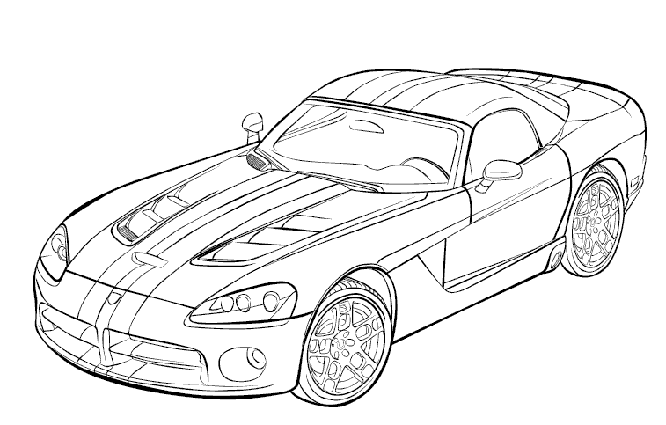 Dodge Drawing Sketch