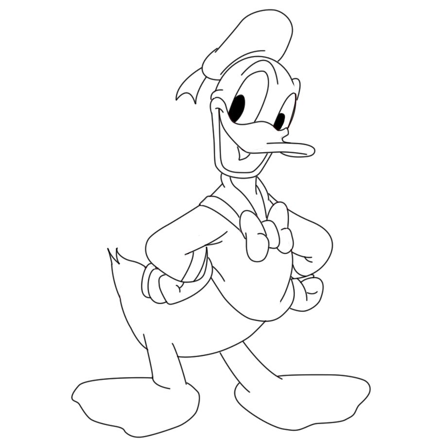 Donald Duck Drawing Pics