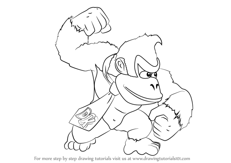 Donkey Kong Drawing Beautiful Image