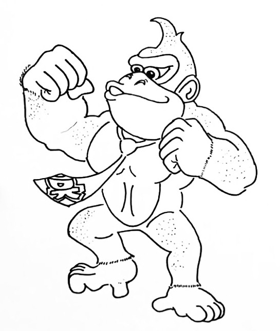 Donkey Kong Drawing High-Quality