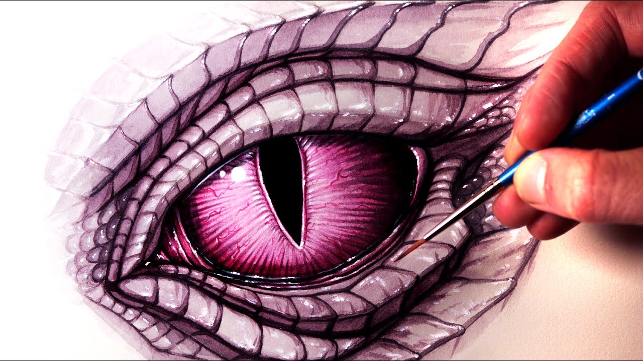 Dragon Eyes Drawing High-Quality