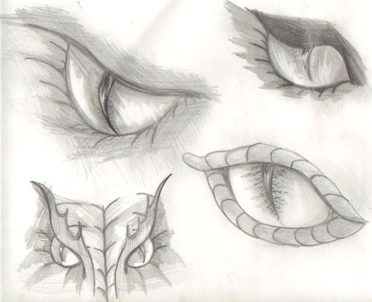 Dragon Eyes Drawing Image
