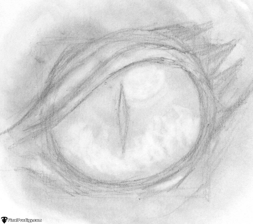 Dragon Eyes Drawing Pic