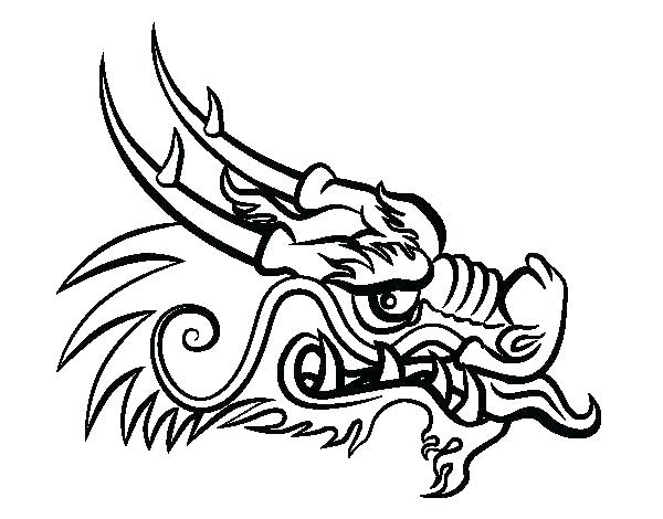 Dragon Head Drawing Image