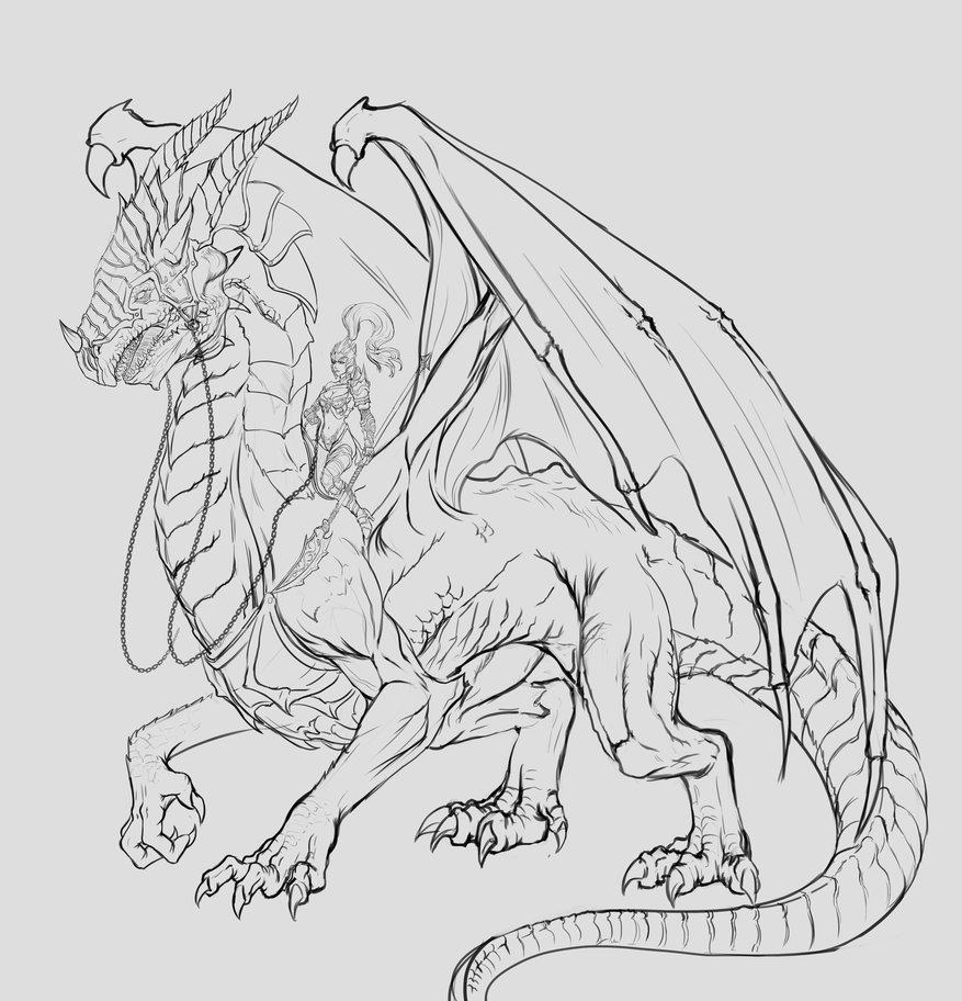 Dragon Rider Drawing Amazing