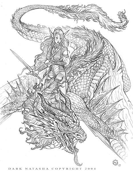 Dragon Rider Drawing Realistic