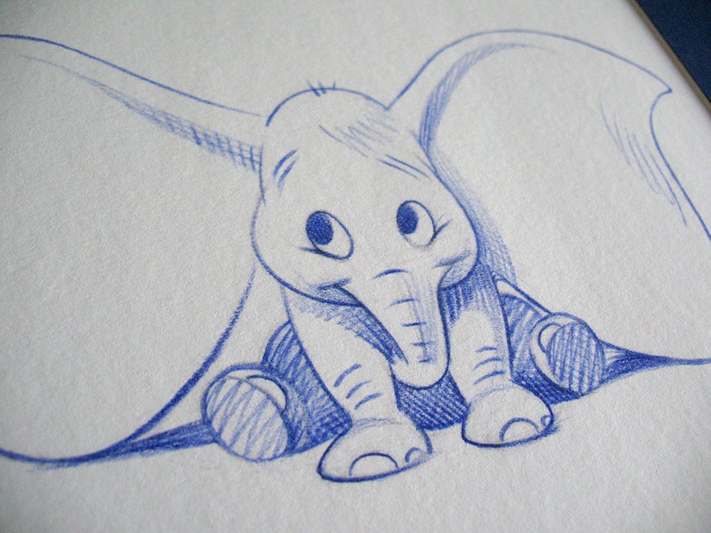 Dumbo Drawing Sketch