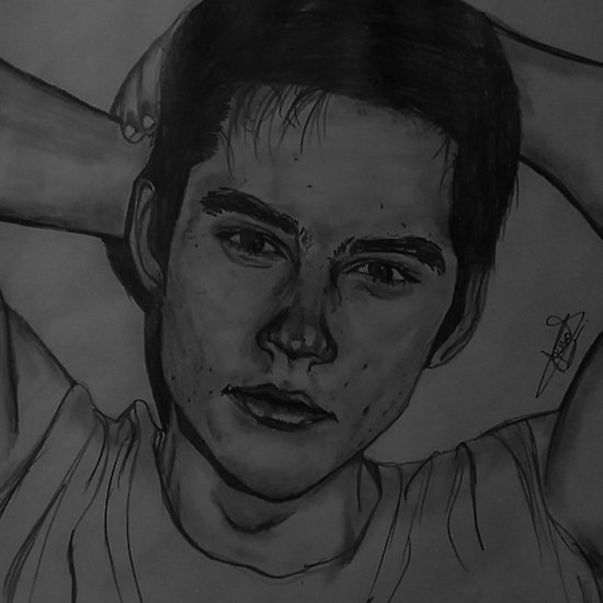 Dylan O Brien Drawing Realistic