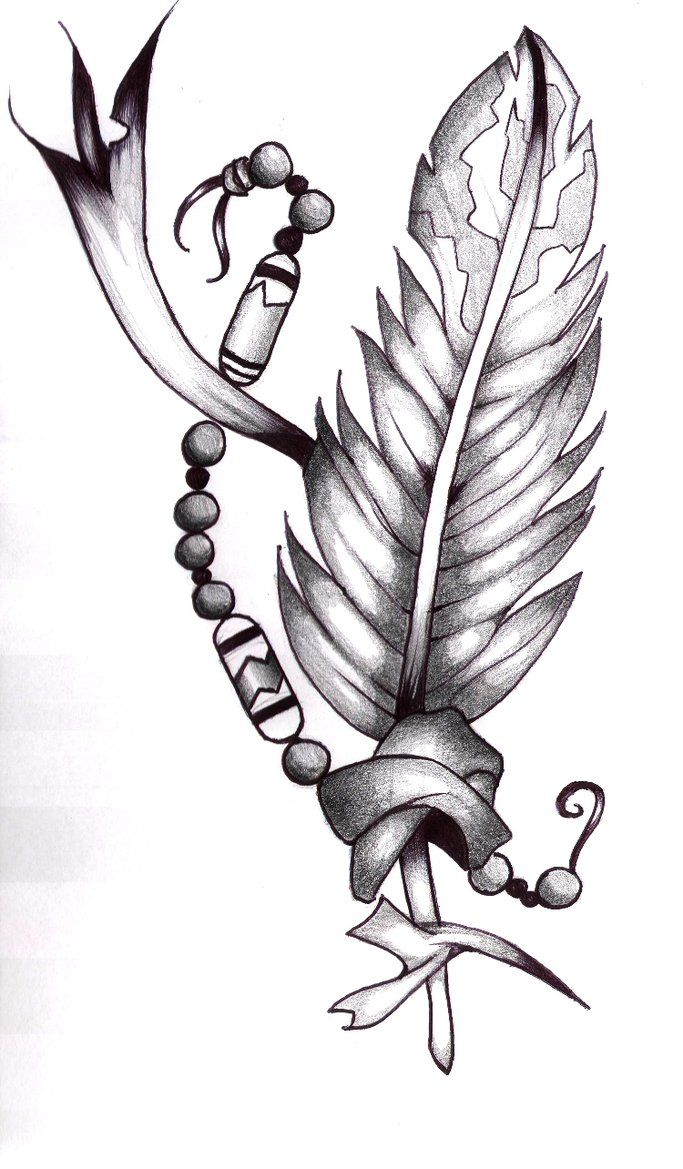 Eagle Feather Drawing Pic