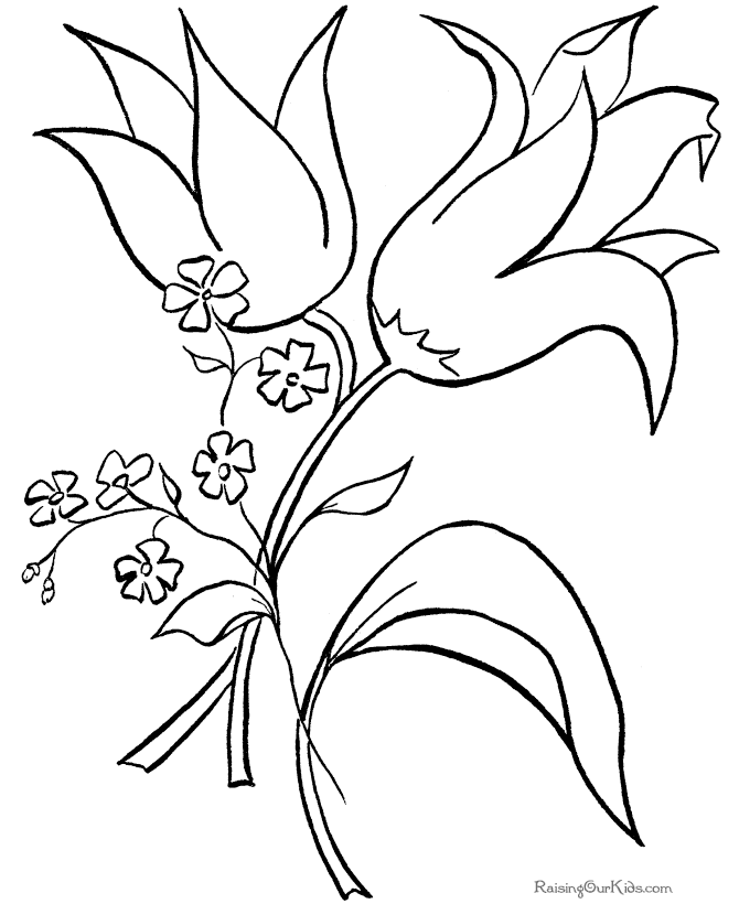 Easter Flower Drawing Pics