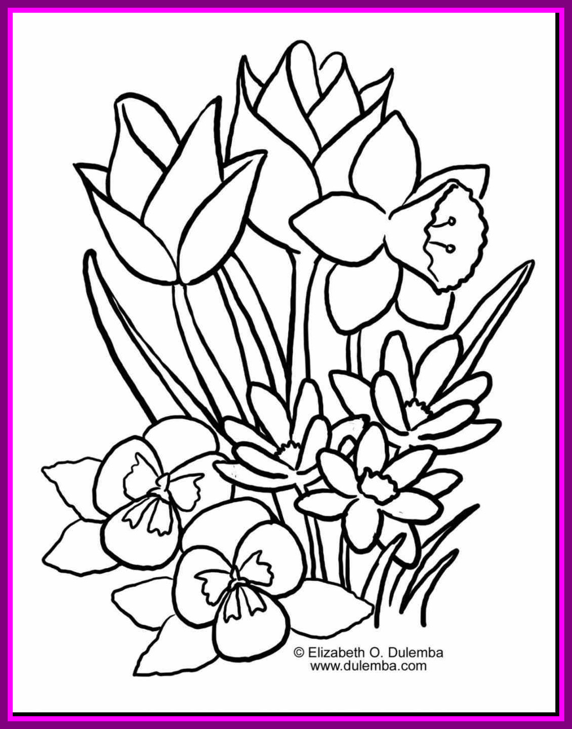 Easter Flower Drawing Picture