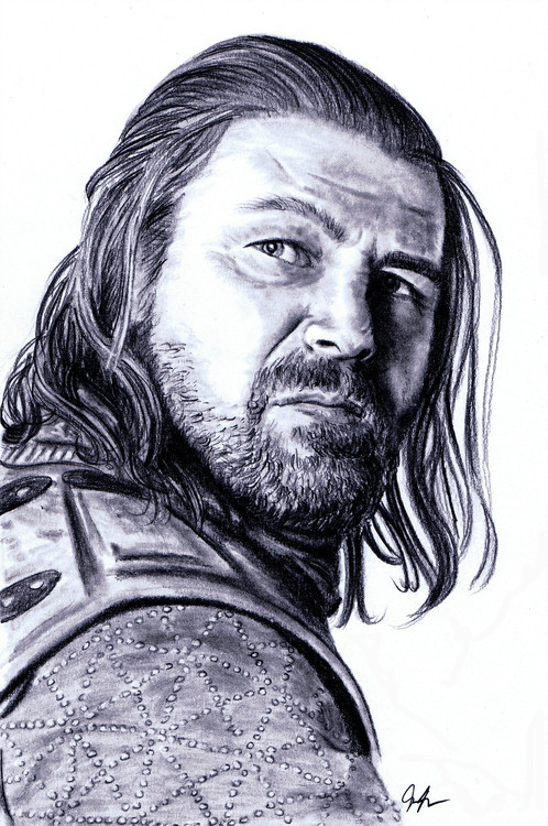 Eddard Stark Drawing High-Quality