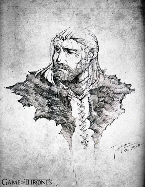 Eddard Stark Drawing Sketch