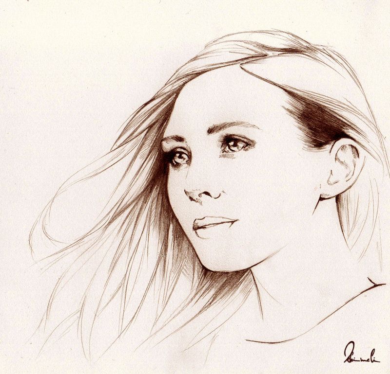 Elizabeth Olsen Drawing Photo