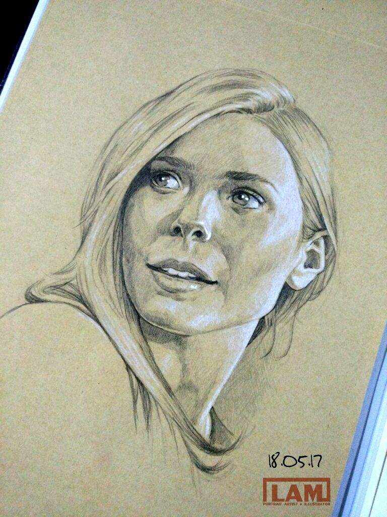 Elizabeth Olsen Drawing Pics