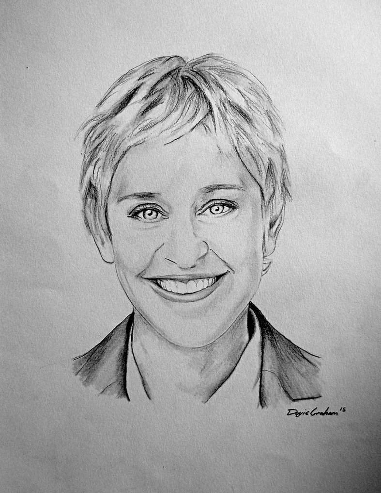 Ellen Degeneres Drawing Picture