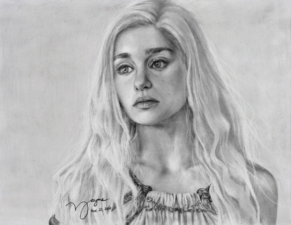 Emilia Clarke Art Drawing