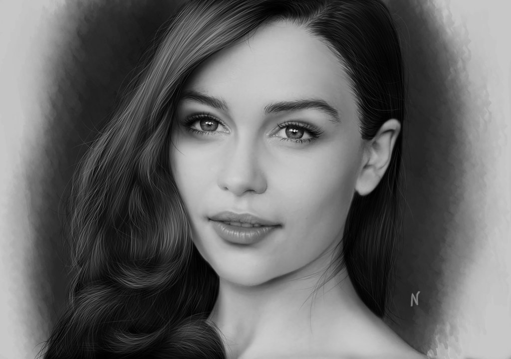 Emilia Clarke Drawing Beautiful Art