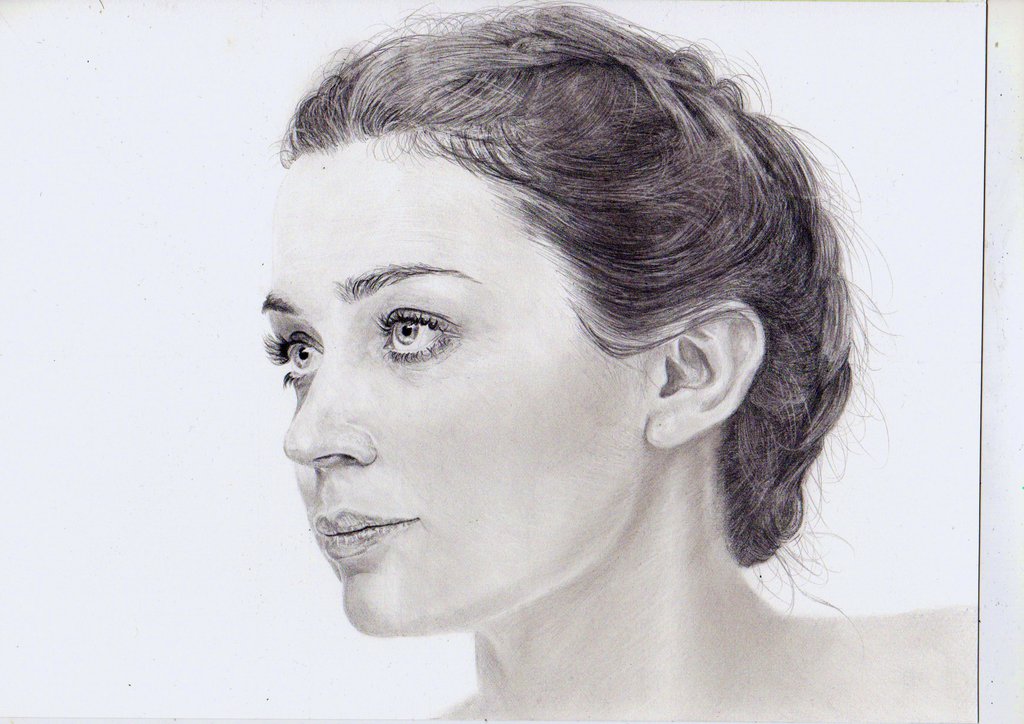 Emily Blunt Art Drawing