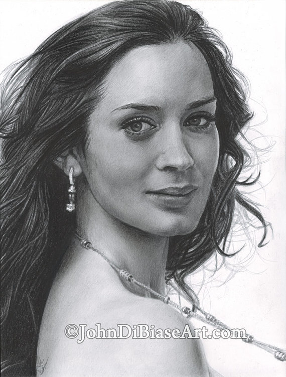 Emily Blunt Drawing Amazing