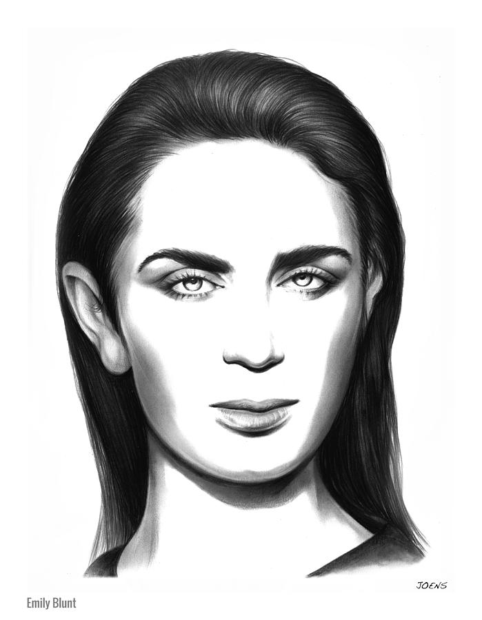 Emily Blunt Drawing Picture