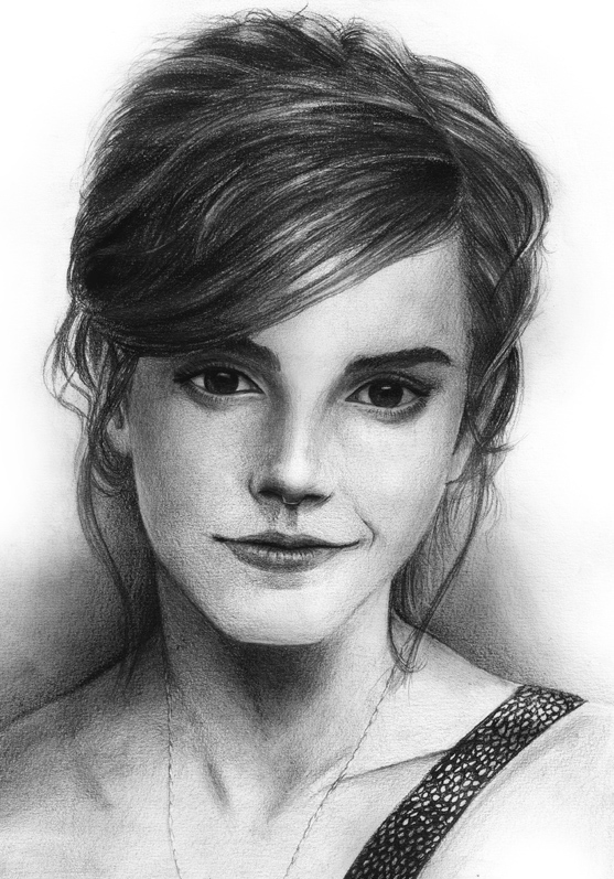Emma Watson Charcoal Drawing Best