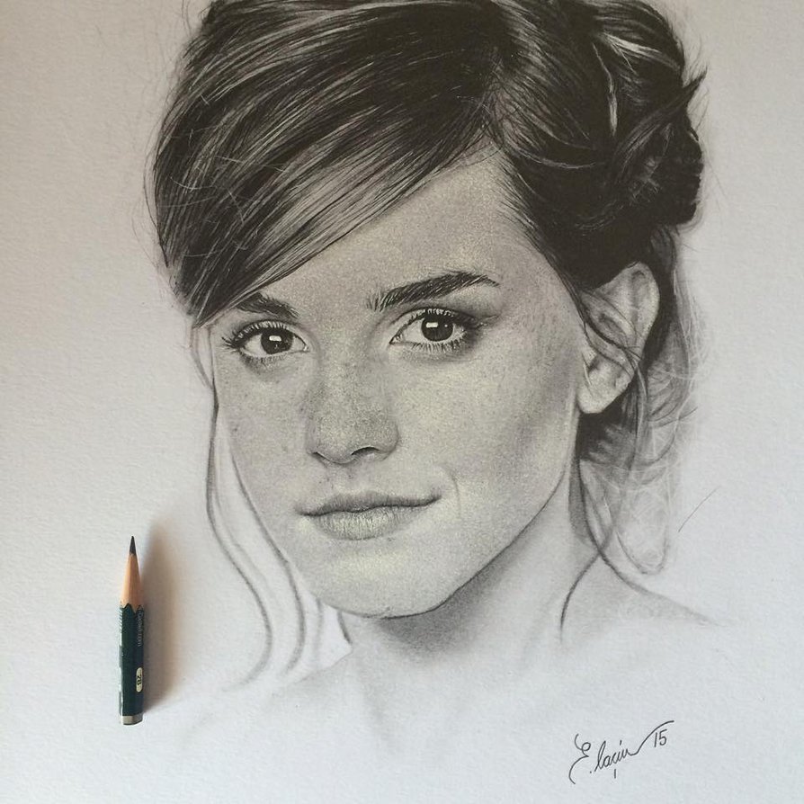 Emma Watson Drawing Realistic