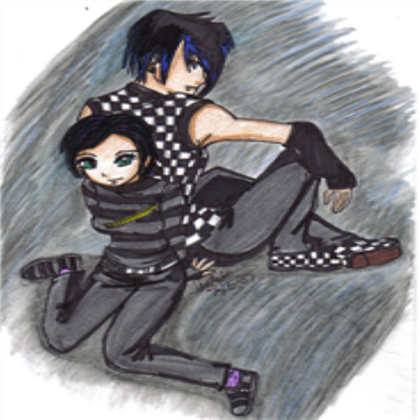 Emo Couple Drawing Realistic